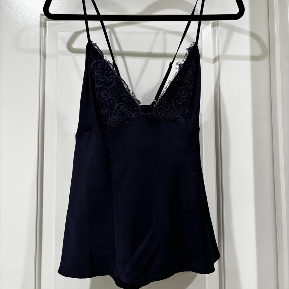 Guess Satin Navy Camisole Top Size L